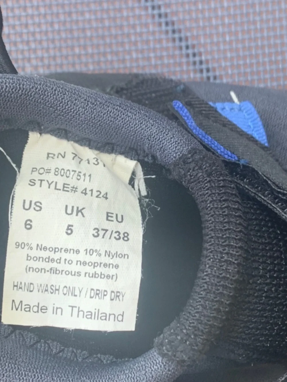 O’Neill Unisex Water Shoes Black/Grey Size US 6